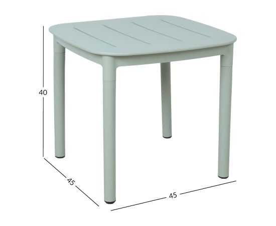 Laud MANGO 45x45xH40cm, greenish gray plastic