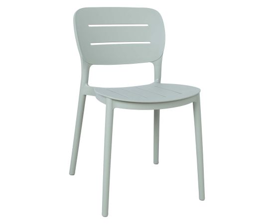 Krēsls MANGO 42,5x53,5xH79cm, zaļgani pelēka plastmasa
