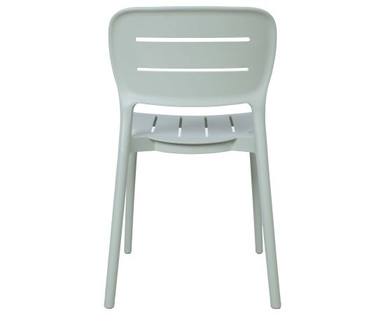 Krēsls MANGO 42,5x53,5xH79cm, zaļgani pelēka plastmasa