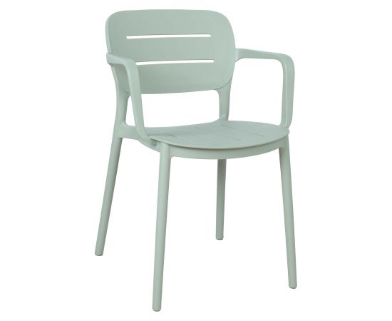 Krēsls MANGO 53x53xH79cm, zaļgani pelēka plastmasa