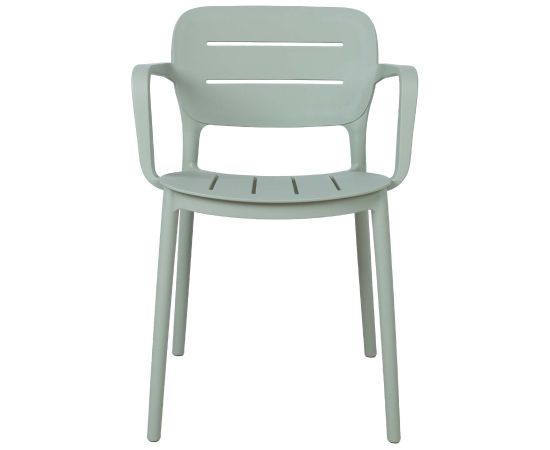 Krēsls MANGO 53x53xH79cm, zaļgani pelēka plastmasa