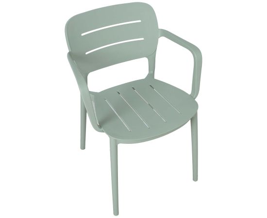 Krēsls MANGO 53x53xH79cm, zaļgani pelēka plastmasa