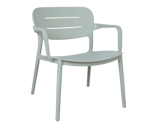 Chair MANGO 64x66xH75,5cm, greenish gray plastic