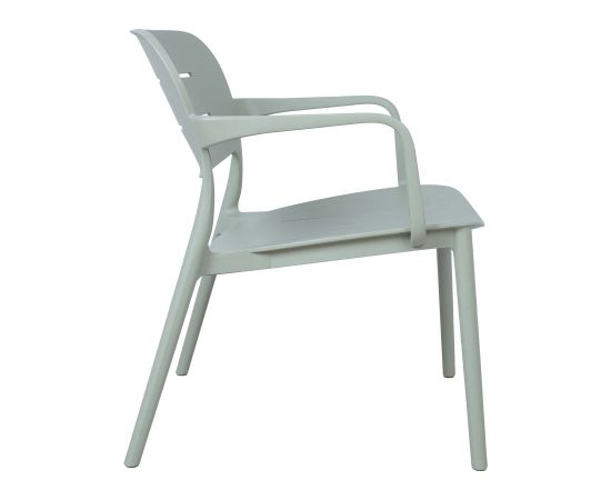 Chair MANGO 64x66xH75,5cm, greenish gray plastic