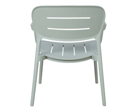 Chair MANGO 64x66xH75,5cm, greenish gray plastic