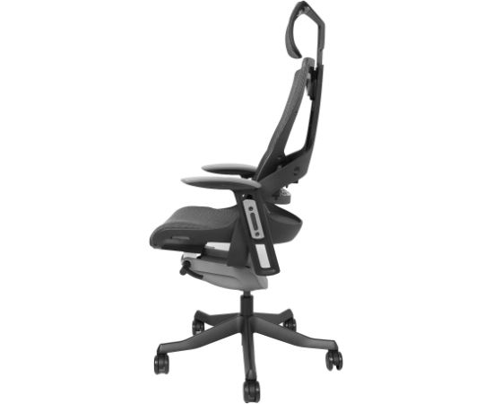 Task chair WAU with wide backrest, grey