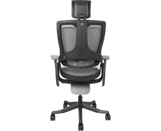 Task chair WAU with wide backrest, grey