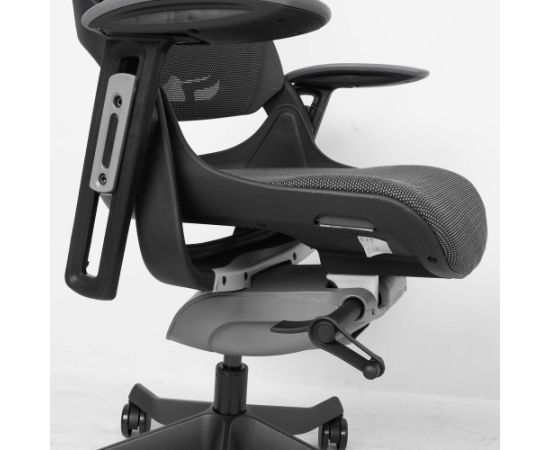 Task chair WAU with wide backrest, grey