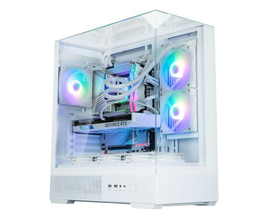 Zalman P40 Prism White, ARGB Fan x1