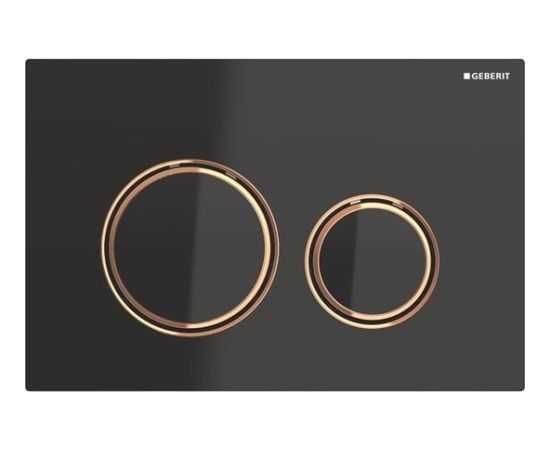Geberit Sigma 21 Dual Flush Actuator with Zinc Frame in Red Gold