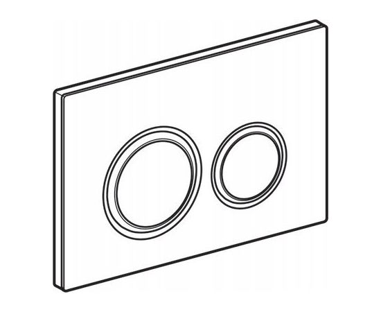 Geberit Sigma 21 Dual Flush Actuator with Zinc Frame in Red Gold
