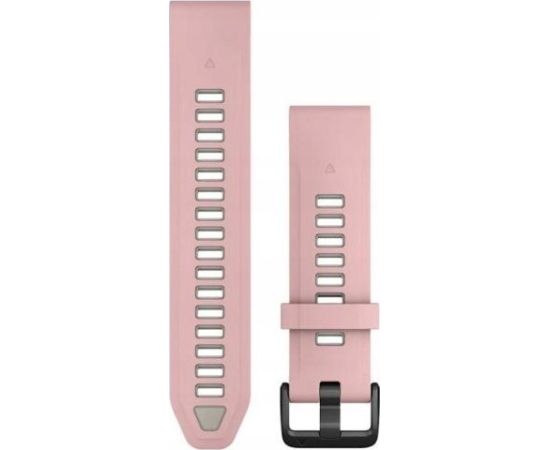 Siksniņa Garmin QuickFit-Armband 20 mm Silikon Dust Rose/Nebelgrau