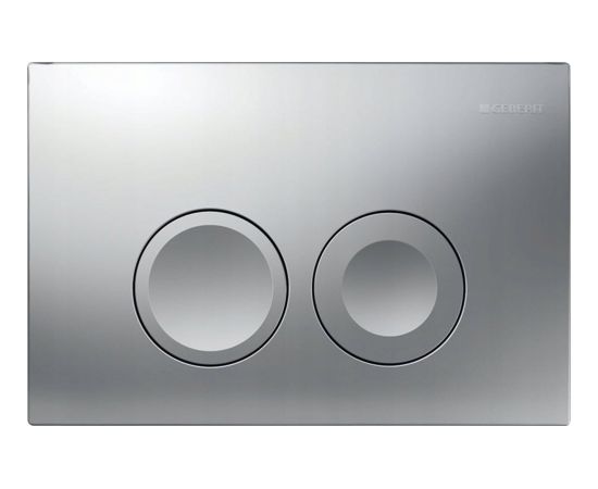 Geberit Delta25 Flush Plate for Dual Flush - Matt Chrome Plated