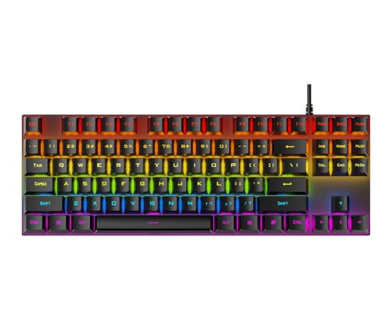 RoGer K80 Spēļu vadu Mehāniskā tastatūra RGB / USB