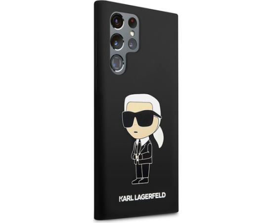 Karl Lagerfeld KLHCS23LSNIKBCK S23 Ultra S918 hardcase czarny|black Silicone Ikonik