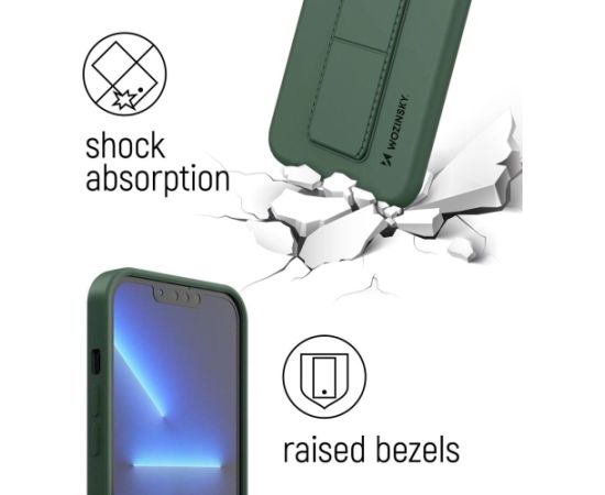 Wozinsky Kickstand Case силиконовый чехол с подставкой для iPhone 13 серый