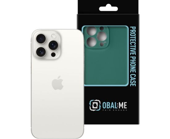 OBAL:ME Matēts TPU maciņš Apple iPhone 15 Pro Max tumši zaļš