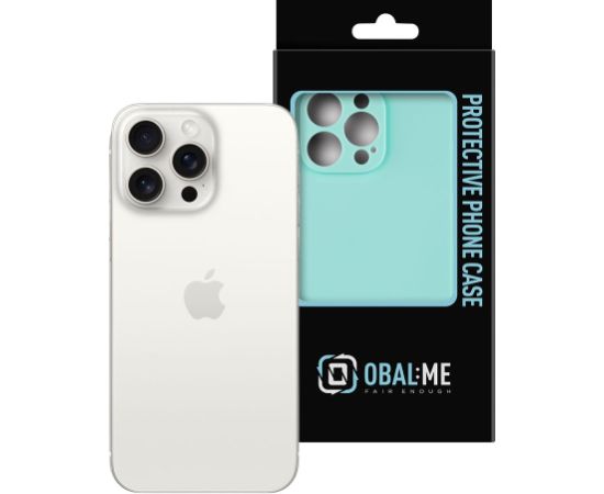 Матовый TPU чехол OBAL:ME для Apple iPhone 15 Pro Max бирюзовый