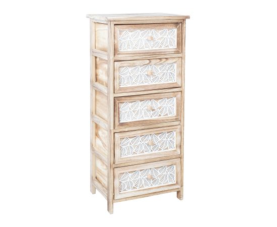 Chest of drawers KASEKE with 5 storage units 40x29x90cm, natural