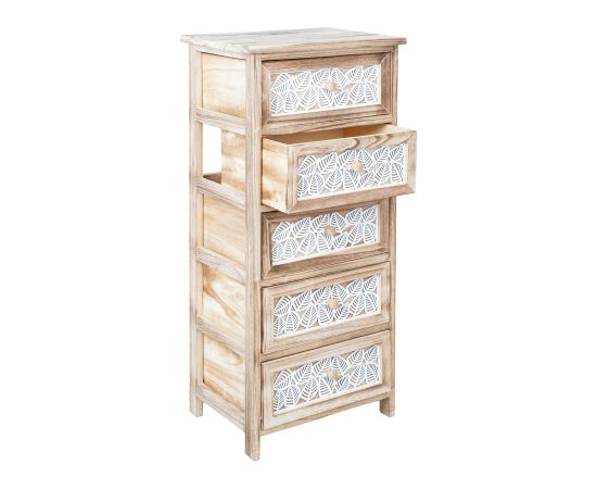 Chest of drawers KASEKE with 5 storage units 40x29x90cm, natural