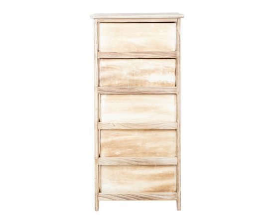 Chest of drawers KASEKE with 5 storage units 40x29x90cm, natural
