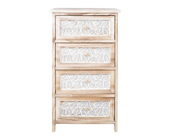 Chest of drawers KASEKE with 4-storage units 40x29x73cm, natural