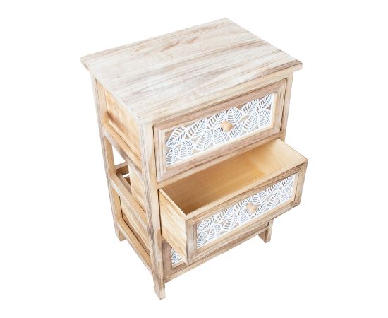 Chest of drawers KASEKE with 3 storage units 40x29x58cm, natural