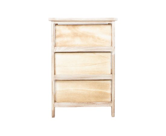 Chest of drawers KASEKE with 3 storage units 40x29x58cm, natural
