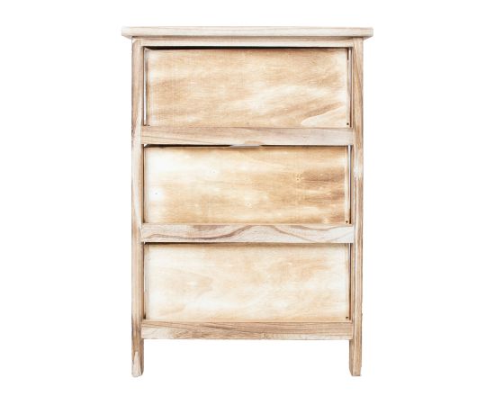 Chest of drawers MIHKLI with 3 storage units 40x29x58cm, natural