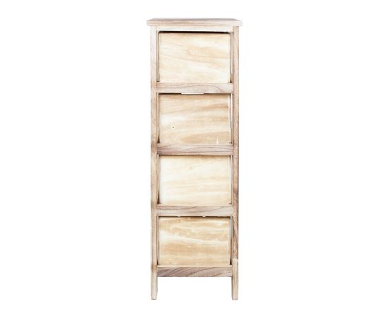 Chest of drawers MIHKLI with 4 storage units 26x32x81cm, natural