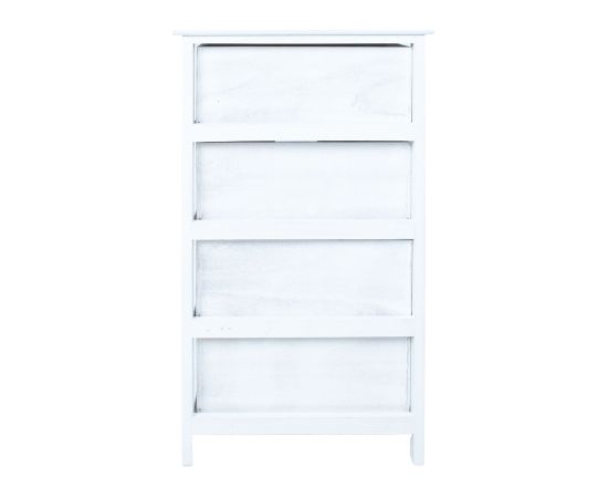 Chest of drawers MIHKLI with 4 storage units 40x29x73cm, white