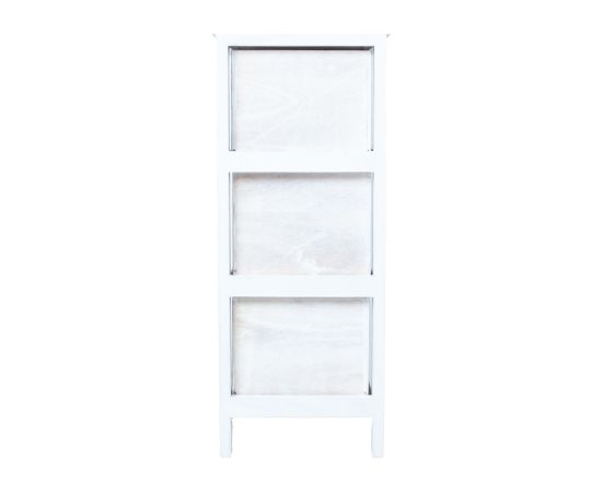 Chest of drawers MIHKLI with 3 storage units 26x32x63cm, white