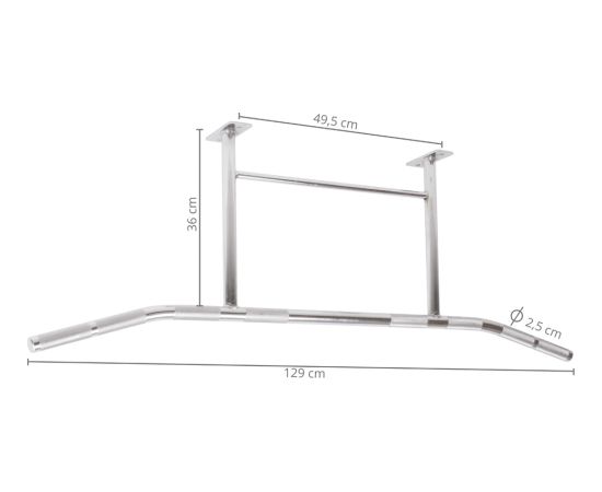 Pie griestiem stiprināms Pull-Up stienis inSPORTline LCR-1118