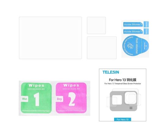 Telesin 3-in-1 Tempered Glass for GoPro Hero 13 Black (S6-FLM-07-TGP)