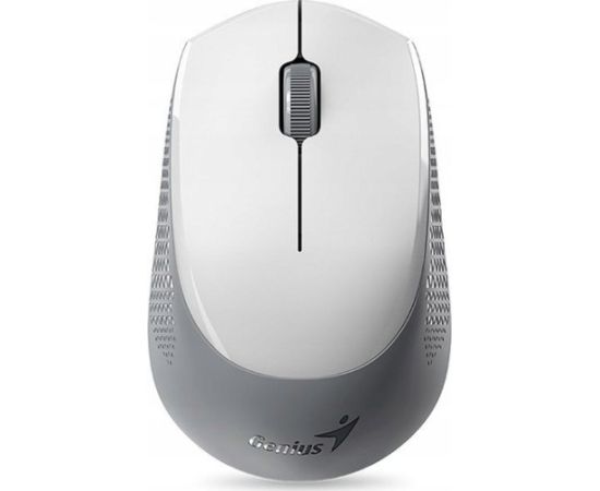 Mouse wireless, Genius NX-8000S BT, white and gray, optical, 1200DPI