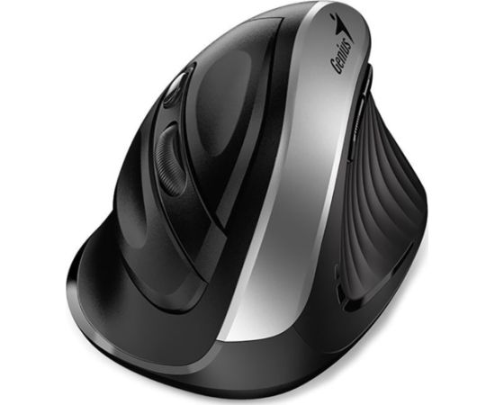 Mouse wireless, Genius Ergo 8250S, black and silver, optical, 1600DPI