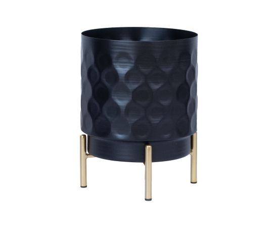 Puķupods DEIA D18xH24cm, melns/zeltīts