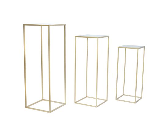 Flowerstand DEIA CHE M  22x22xH60cm, golden