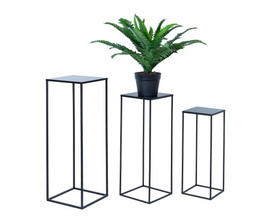 Flowerstand DEIA CHI M  22x22xH60cm, black
