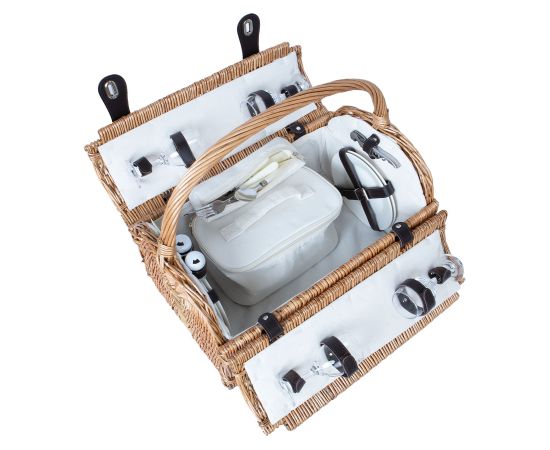 Piknika grozs GINO 4 personām, 47x31xH23/28/38cm