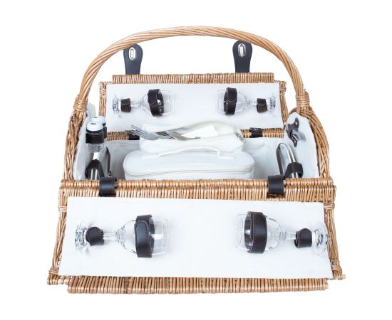Piknika grozs GINO 4 personām, 47x31xH23/28/38cm