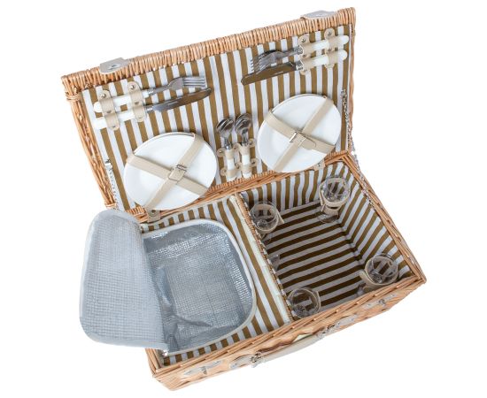 Picnic basket for 4 people, 54x34xH21cm
