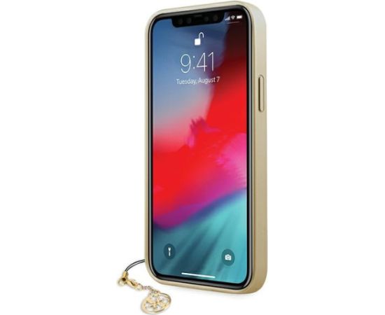 Guess 4G Charms Case for iPhone 12|12 Pro 6.1 Brown