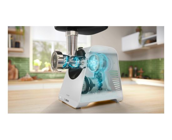 Bosch Serie 4 MFWS420W mincer 1900 W White, Black
