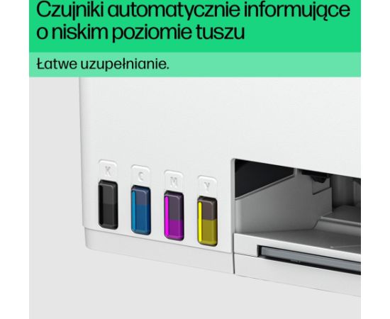 HP Smart Tank 580 All-in-One Printer, Home and home office, Print, copy, scan, Wireless; High-volume printer tank; Print from phone or tablet; Scan to PDF