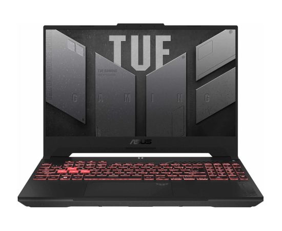 ASUS TUF Gaming A15 FA507NVR-LP005 Ryzen 7 7435HS 15.6"FHD 144Hz Value IPS-level 250nits AG 16GB DDR5 4800 SSD512 GeForce RTX 4060 8GB LAN WLAN+BT Cam720p 90WHrs NoOS Mecha Gray Portatīvie datori