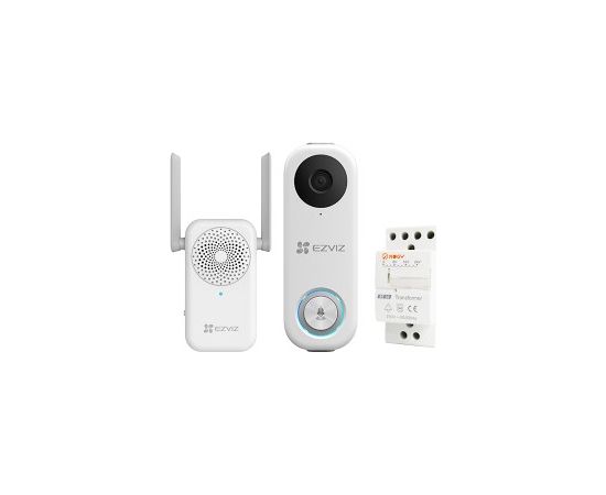 EZVIZ DB1C Smart Video Doorbell with Chime & Transformer Kit