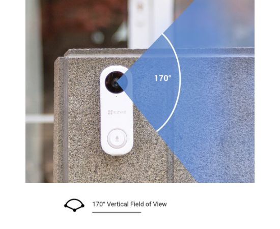 EZVIZ DB1C Smart Video Doorbell with Chime & Transformer Kit