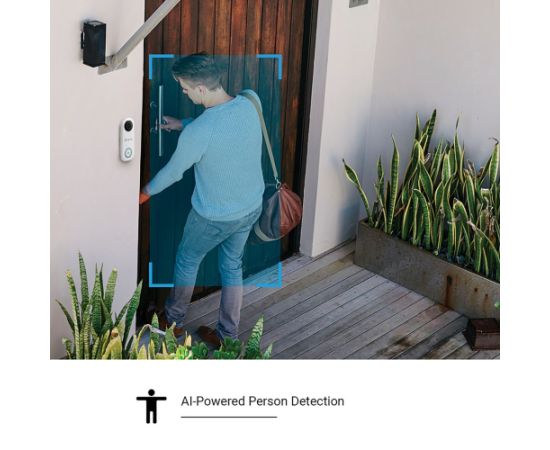EZVIZ DB1C Smart Video Doorbell with Chime & Transformer Kit
