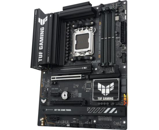 Mainboard ASUS AMD B650 SAM5 ATX Memory DDR5 Memory slots 4 1xPCI-Express 4.0 1x 1xPCI-Express 4.0 16x 1xPCI-Express 5.0 16x 3xM.2 1xHDMI 1xDisplayPort 6xUSB 2.0 3xUSB 3.2 1xUSB-C 1xRJ45 3xAudio port TUFGAMINGB650EPLUSWIFI